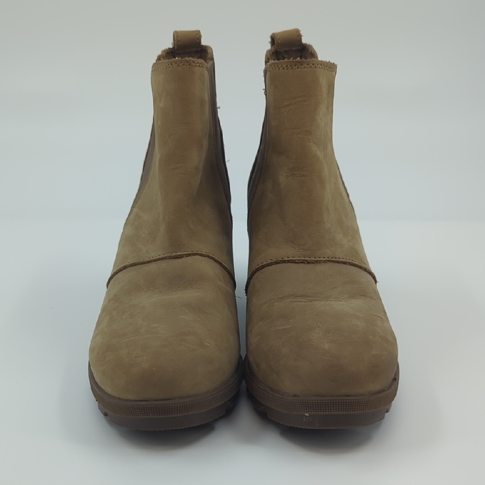 SOREL Joan of Arctic Wedge II Chelsea Bootie Ash Brown Waterproof Sz 9.5 - Picture 3 of 10